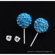 Серьги из серебра 925 пробы Серьги из бамбукового серебра Shamballa BWE26